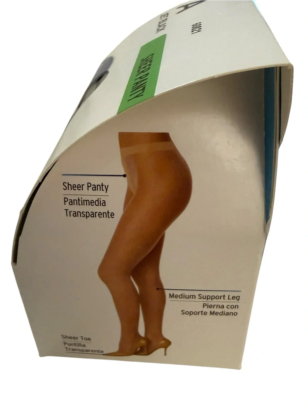 Leggs Sheer Energy Size A Jet Black Sheer panty & toe 3 pair NWT